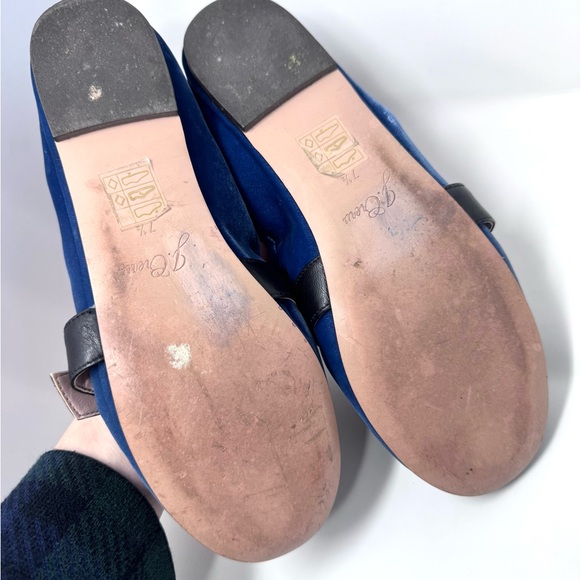 J.Crew Velvet Mary Jane flats crystal buckle 7.5 - Picture 4 of 9